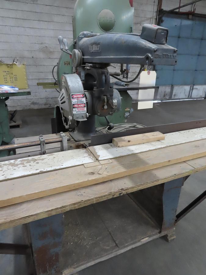 Used 5 HP DEWALT MODEL GE RADIAL ARM SAW