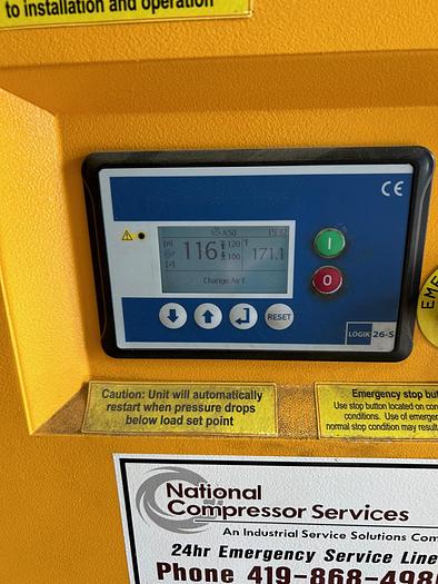 Used 50 HP Eaton Rotary Screw Air Compressor, Model: PRV0500003D