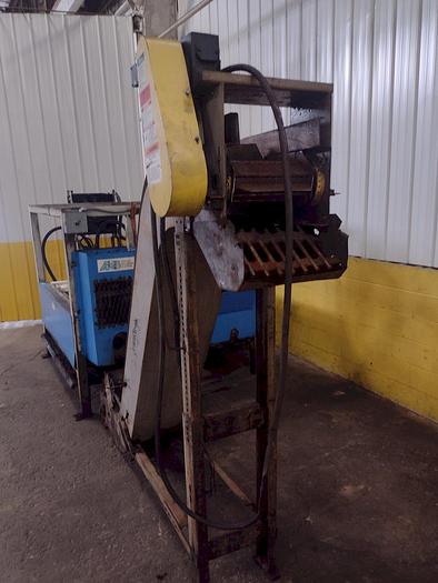 Used 196 TON X 3.5 ARS MODEL #RST 1000 HORIZONTAL HYDRAULIC BRIQUETTER / PUCKING PRESS SYSTEM