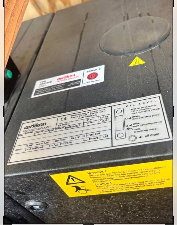 Used Oerlikon Leybold Vacuum SCREWLINE SP630