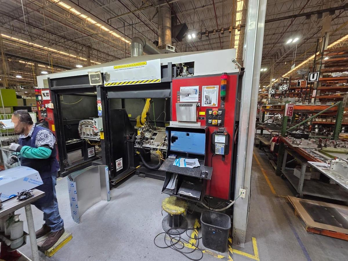 Used Fanuc Welding Cell with Trunnion Table