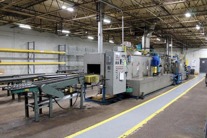 Used 4-Stage Continental Equipment Corp Gas Heat Stainless Steel Conveyor Washer w/ 18" X 15" H Opening