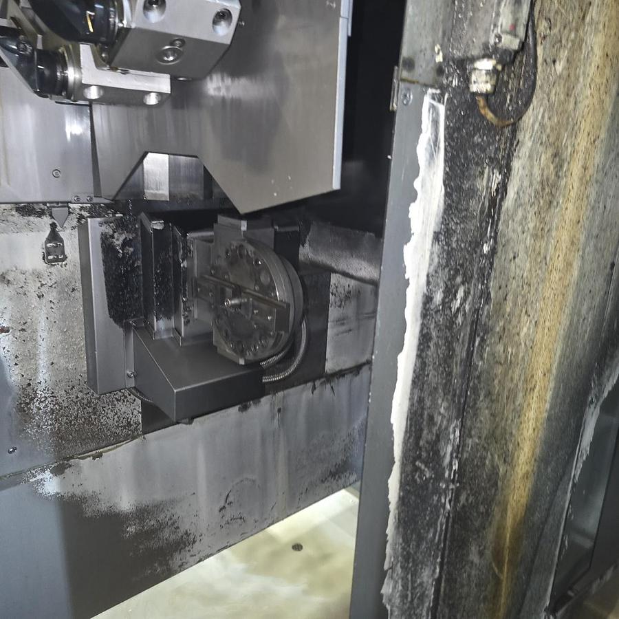 Used Fuji Model ANW-4100 Twin Spindle Twin Turret Ganty Load CNC Lathe