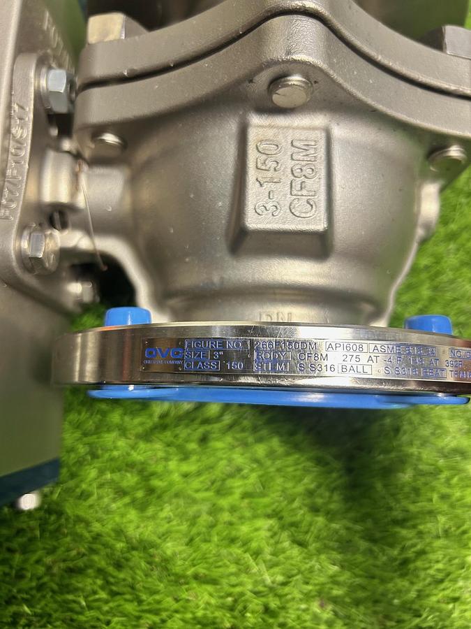 Used Ohio Valve Company OV125SR6H Pneumatic Actuator \& 150 PSI Valve Assembly (New)