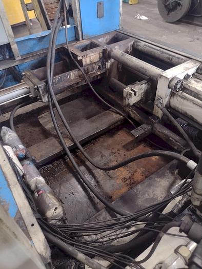 Used 196 TON X 3.5 ARS MODEL #RST 1000 HORIZONTAL HYDRAULIC BRIQUETTER / PUCKING PRESS SYSTEM