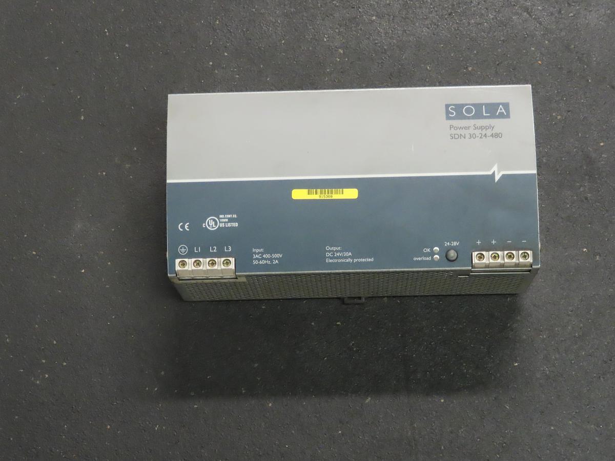 Used Sola SDN 30-24-480 Power Supply