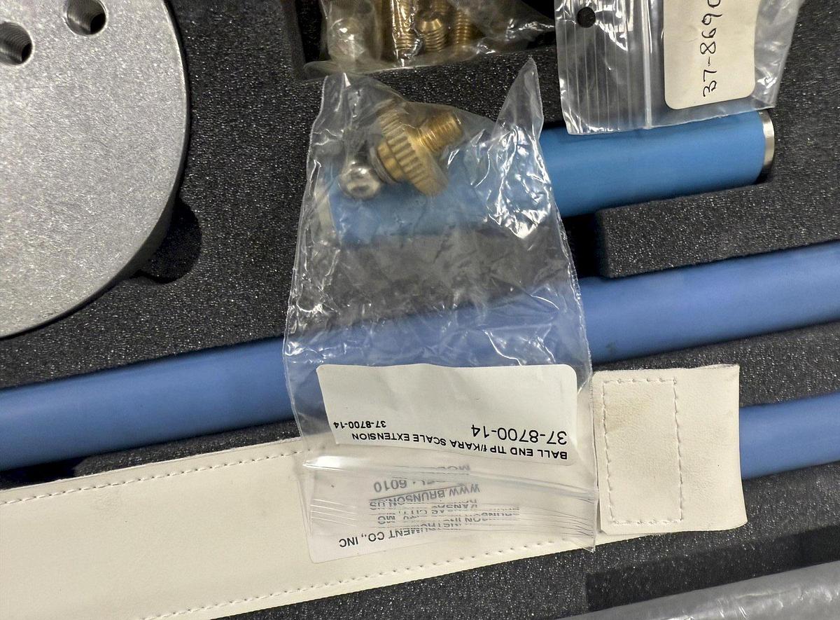 Used BRUNSON MODEL #6010 OPTICAL SCALE COMPONENTS, INCLUDING RULER & LEVEL