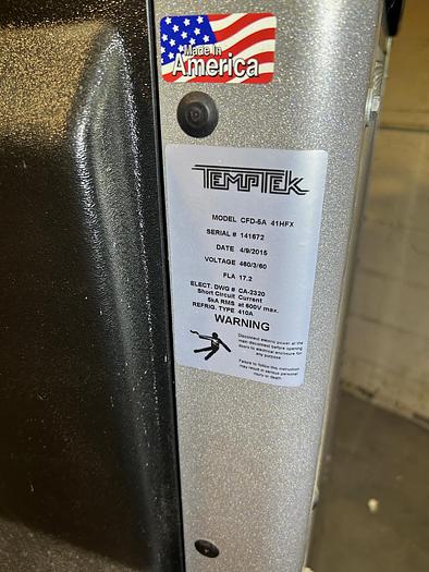 Used 5-Ton Temptek Chiller, Model: CFD-5A 41HFX