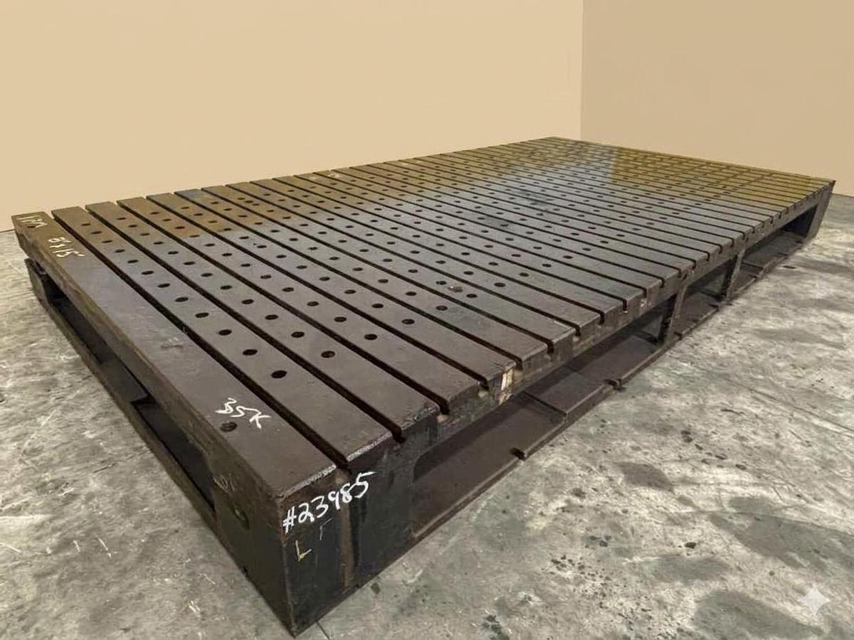 Used 15' x 8' T-Slotted Bolster Plate
