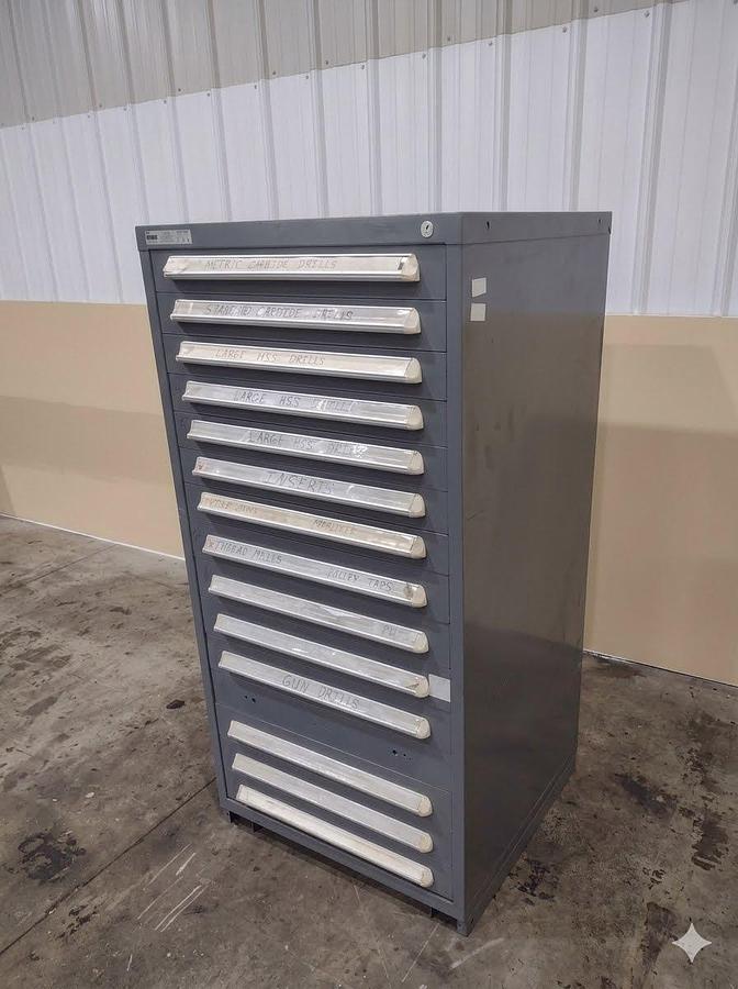 Used 15-Drawer Stanley Vidmar Cabinet