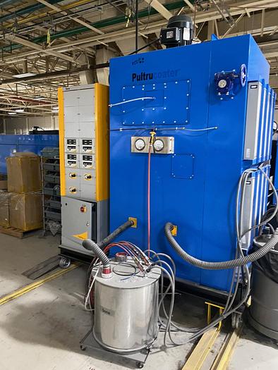 Used 2014 PCS Pultrucoater Powder Coating Solutions, Inc. Substrate Powder Coating Line