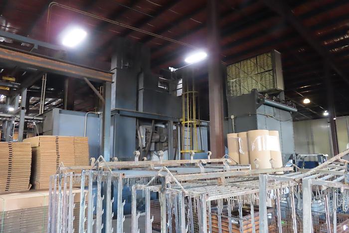 Used Blastec 8-wheel descaling machine  Pass Thru Type Shot Blaster  