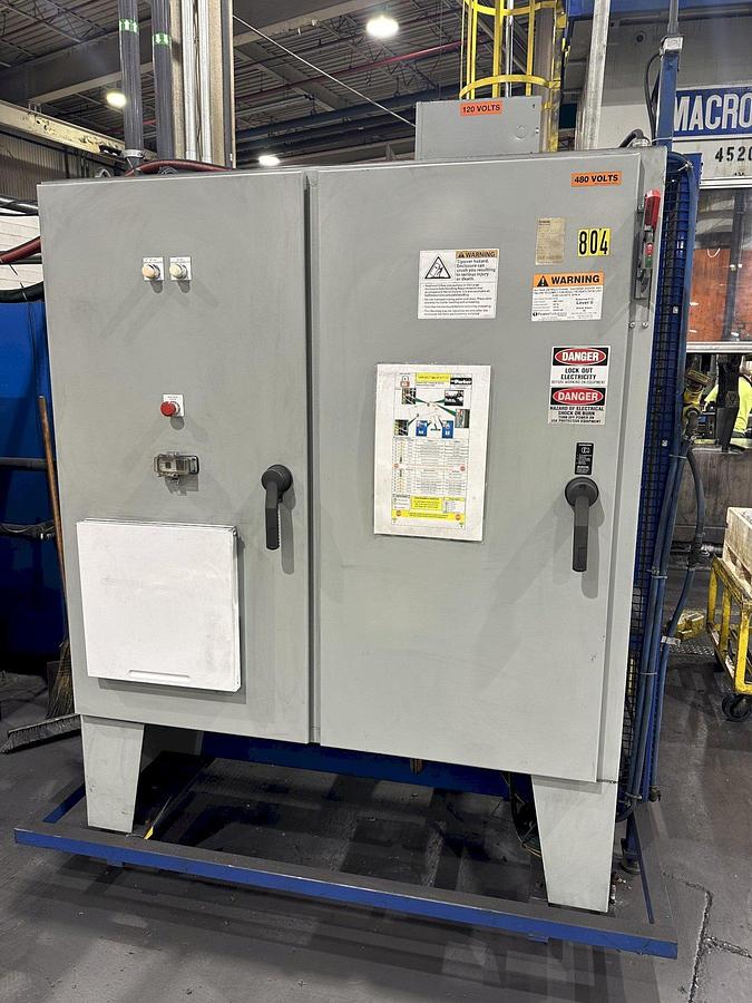 Used 800 TON MACRODYNE PRESS & BILLET HEATING INDUCTION SERVICES FORGING SYSTEM