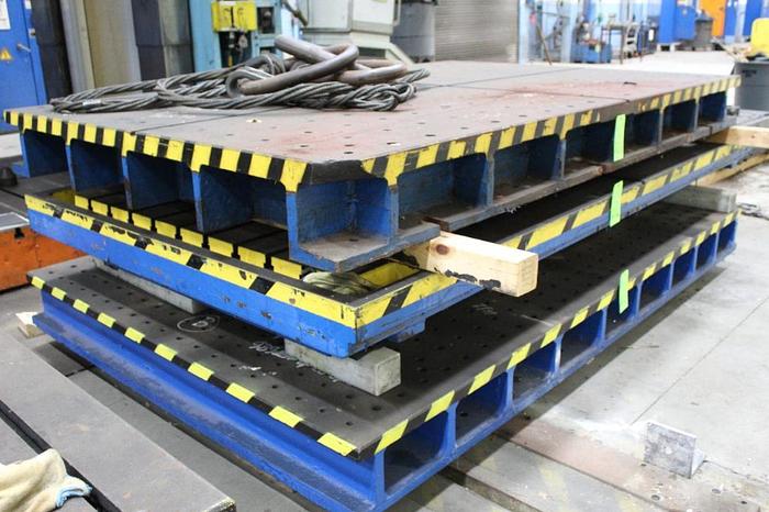 Used 132" x 72" x 10" Thick - T-Slotted Bolster Plate