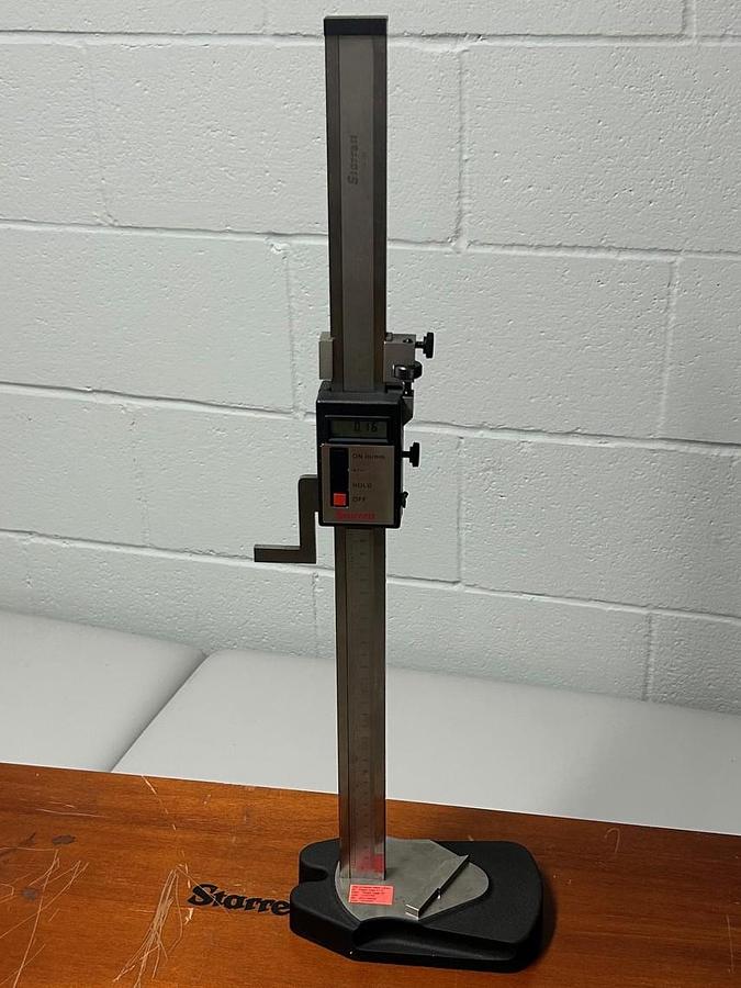 Used Starrett Digital Height Gage Model 752 Electronic Height Gage