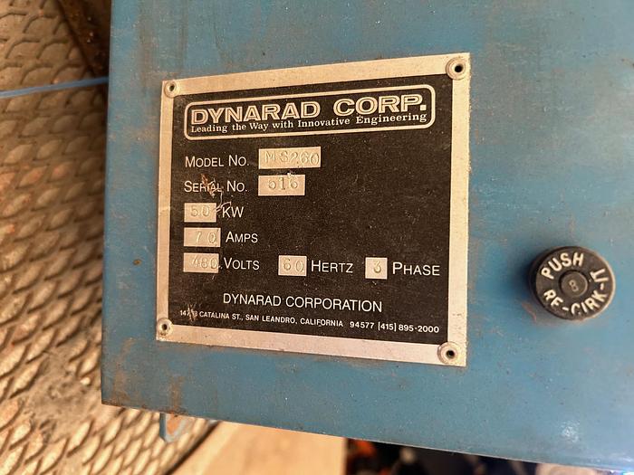 Used 50 Kw Dynarad Electric Resistance Furnace, Model: MS-260 with Crucible