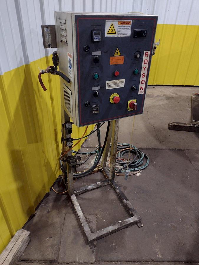 Used 16 CUBIC FOOT ROYSON MODEL #20CTVIS VIBRATORY FINISHING BOWL DEBURRING