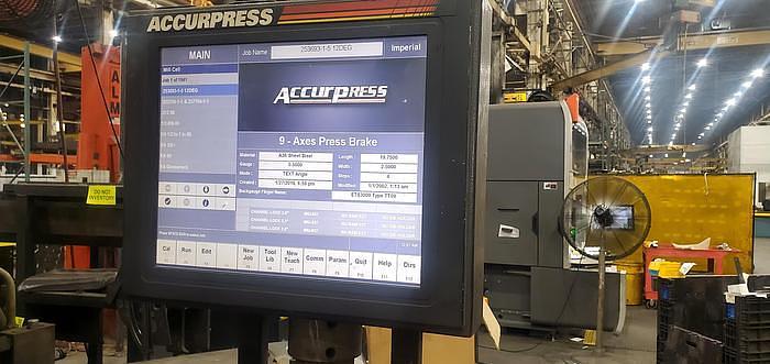 Used 600-Ton x 14' Accurpress Hydraulic Press Brake, Model: 760014