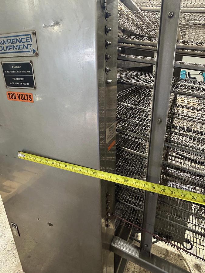 Used 7-Tier Lawrence Equipment Cooling Conveyor, Model: 0CC2420-05