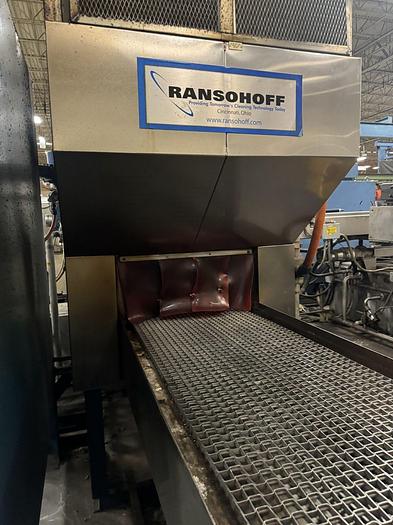 Used 3-Stage Ransohoff Stainless Steel Washer, 24" wide Conveyor