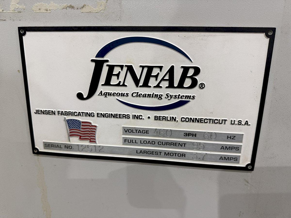 Used 2018 JENFAB STAINLESS MODEL #LJ 19" ROTARY DRUM WASH / RINSE / DRAY PARTS WASHER SYSTEM 