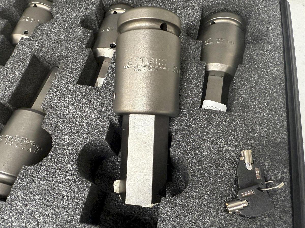 Used 1-13/16" to 3-1/8" HYTORC 1" HEX SOCKETS, FOR HYDRAULIC TORQUE WRENCH, 8 Units Available