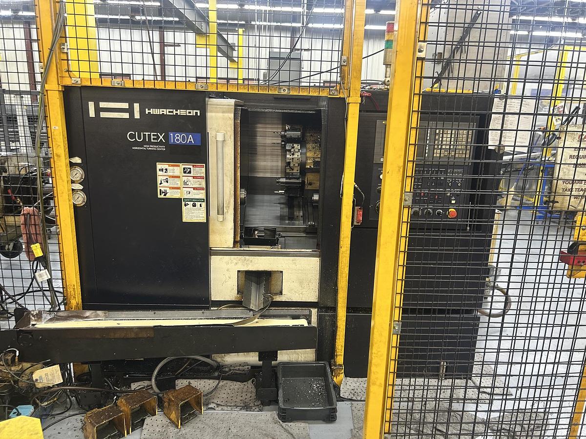 Used 2017 Hwacheon CUTEX-180A Horizontal CNC turning center 