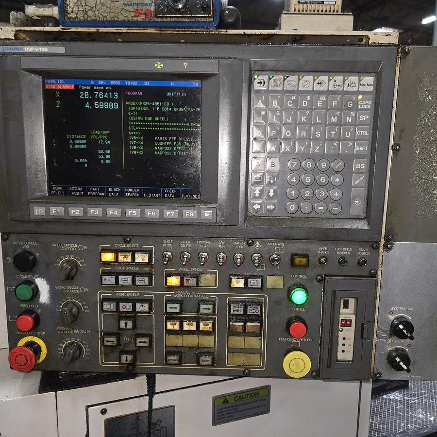 Used OKUMA GA-26T CNC CYLINDRICAL GRINDER