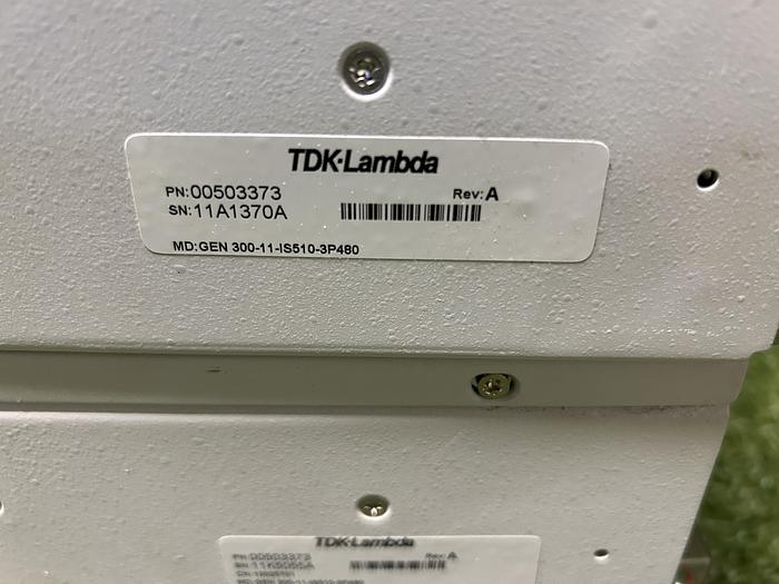 Used TDK LAMBDA GEN3300W POWER SUPPLY 300V, GEN 300-11-IS510-3P480, PN: 00503373