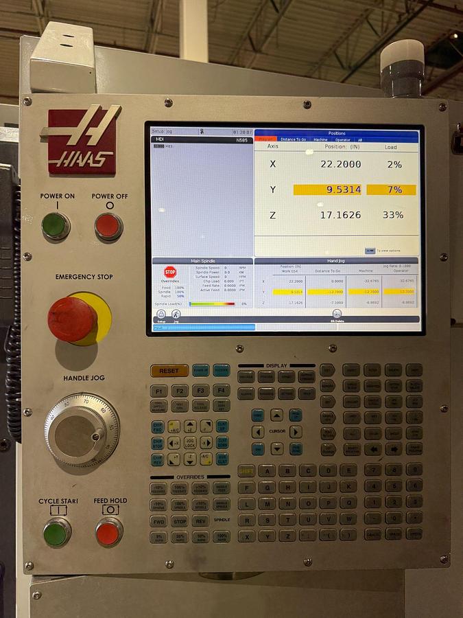 Used 2019 HAAS VF-6/40 CNC Vertical Machining Center