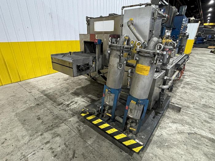 Used 3-Stage Ransohoff Stainless Steel Belt Washer with 24" wide Conveyor