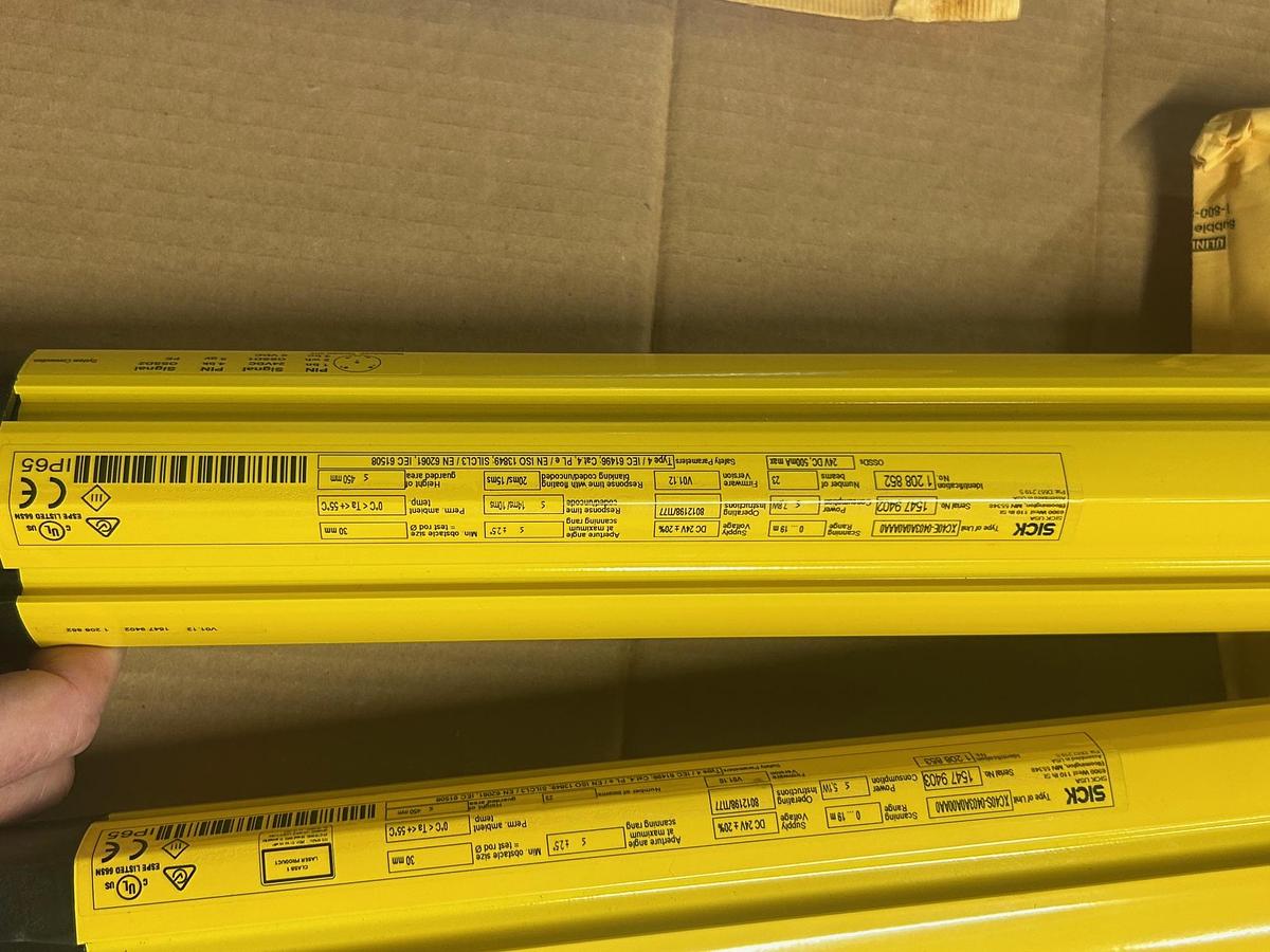 Sick C4000, Select Receiver & Sender, Model: XC40S-0403A0A00AA0 & XC40E-0403A0A00AA0