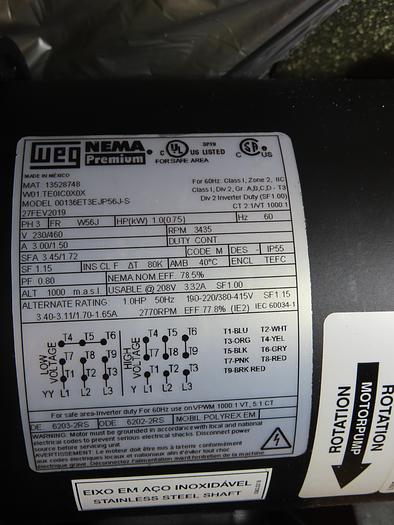 Chipblaster CB.10-9021  Pump 3ph 0.75k Scot Model 11