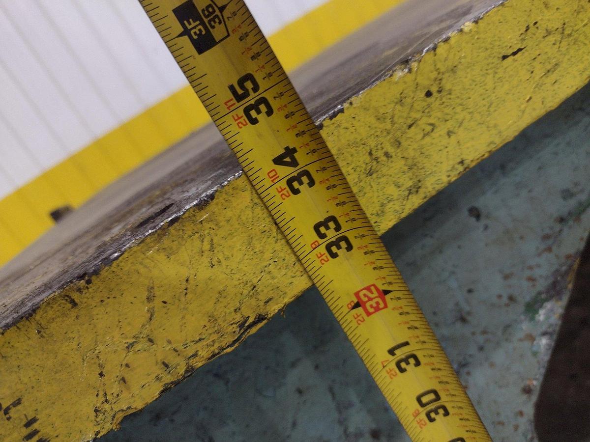 Used 148" X 98" HEAVY DUTY STEEL LAYOUT WELDING SHOP TABLE