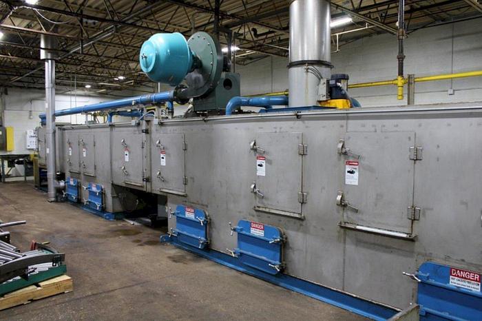 Used 4-Stage Continental Equipment Corp Gas Heat Stainless Steel Conveyor Washer w/ 18" X 15" H Opening