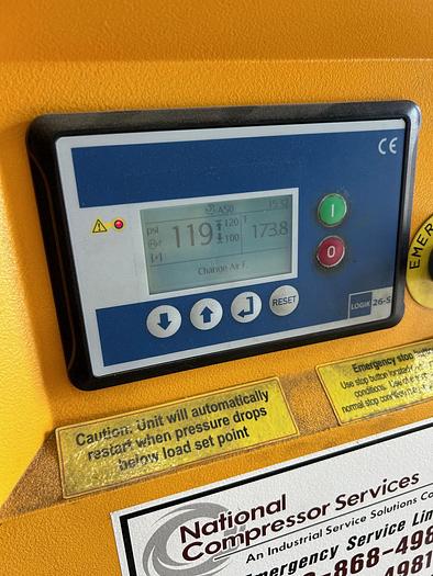 Used 50 HP Eaton Rotary Screw Air Compressor, Model: PRV0500003D