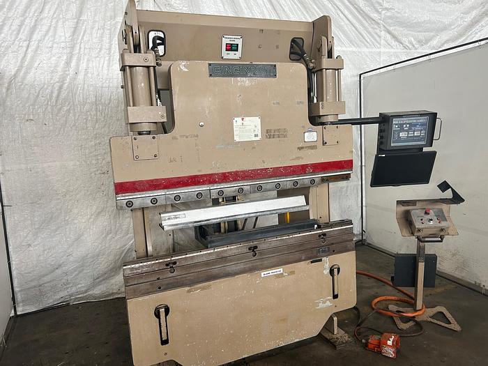 Used 60 TON X 6' CINCINNATI 60CBIIX4 CNC HYDRAULIC PRESS BRAKE W/ UPDATED TOUCH SCREEN CONVERSATIONAL CONTROL