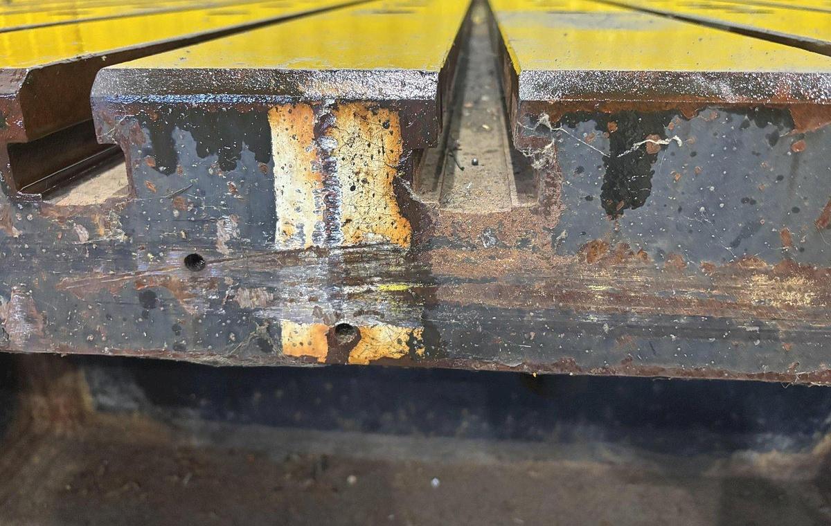 Used 15' x 8' T-Slotted Bolster Plate