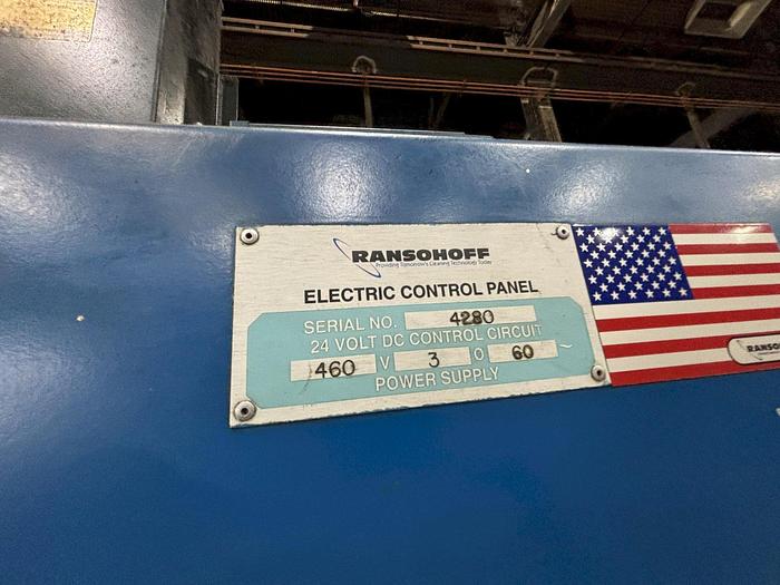 Used 3-Stage Ransohoff Stainless Steel Belt Washer with 24" wide Conveyor