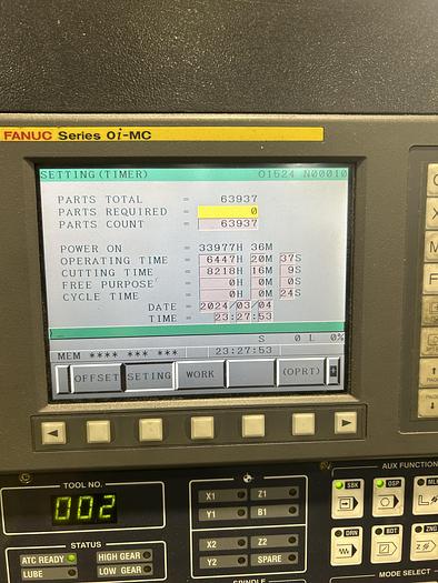 Used 2007 FEELER VM-40SA CNC VERTICAL MILL