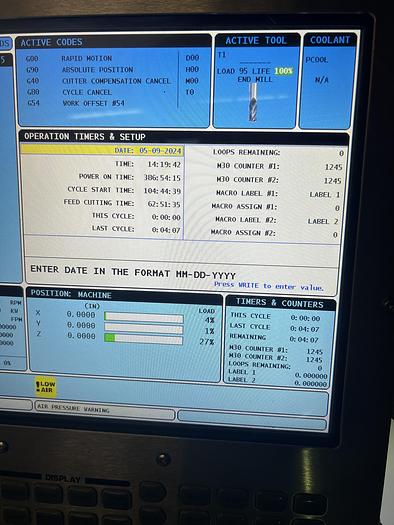 Used 2015 Haas TM-2P Vertical Machining Center