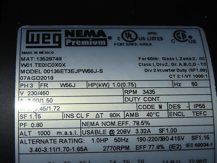 Chipblaster CB.10-9021  Pump 3ph 0.75k Scot Model 11