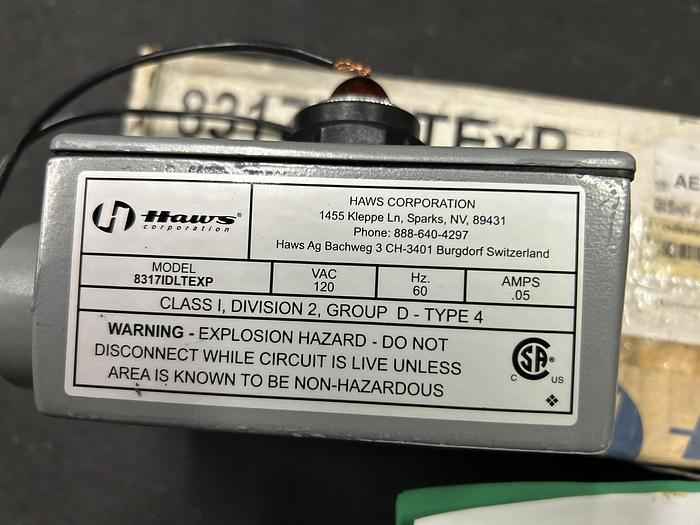 Used Haws Corporation Indicator Light, Model: 8317IDLTExP (New in Box)