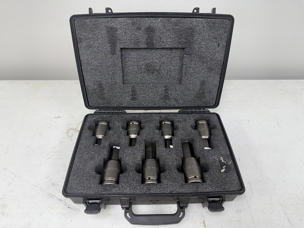 Used 1-13/16" to 3-1/8" HYTORC 1" HEX SOCKETS, FOR HYDRAULIC TORQUE WRENCH, 8 Units Available