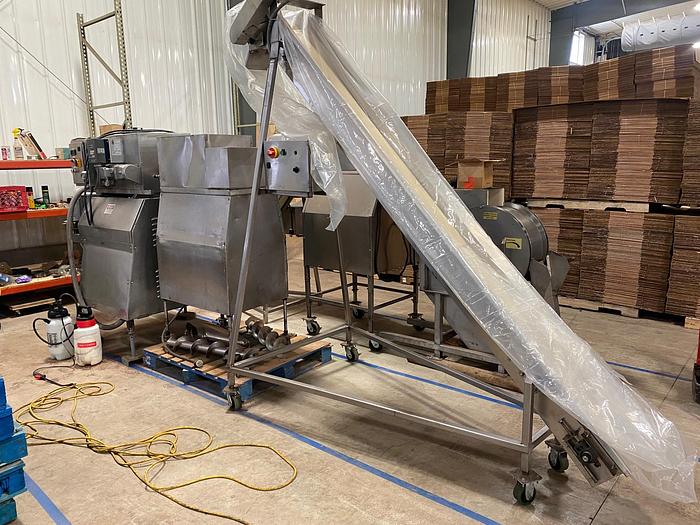 Used (2) Complete Casa Herrera Corn Tortilla and Corn Chip Production Lines with Hayssen Packaging Line