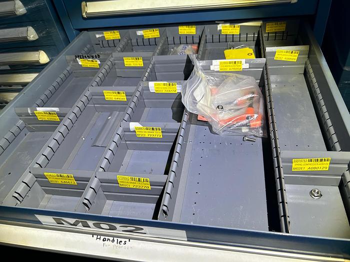 Used 24 Stanley Vidmar Cabinets & Vidmar Shelves