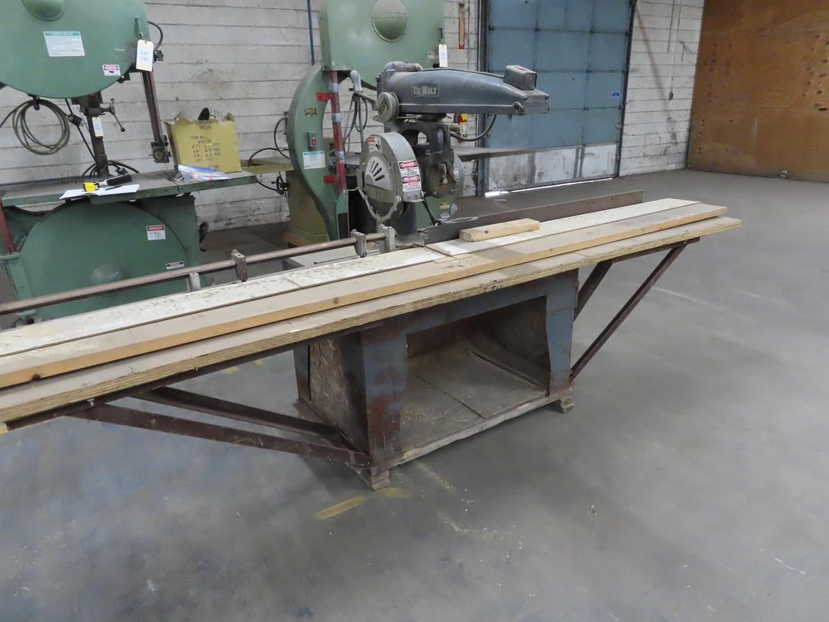 Used 5 HP DEWALT MODEL GE RADIAL ARM SAW