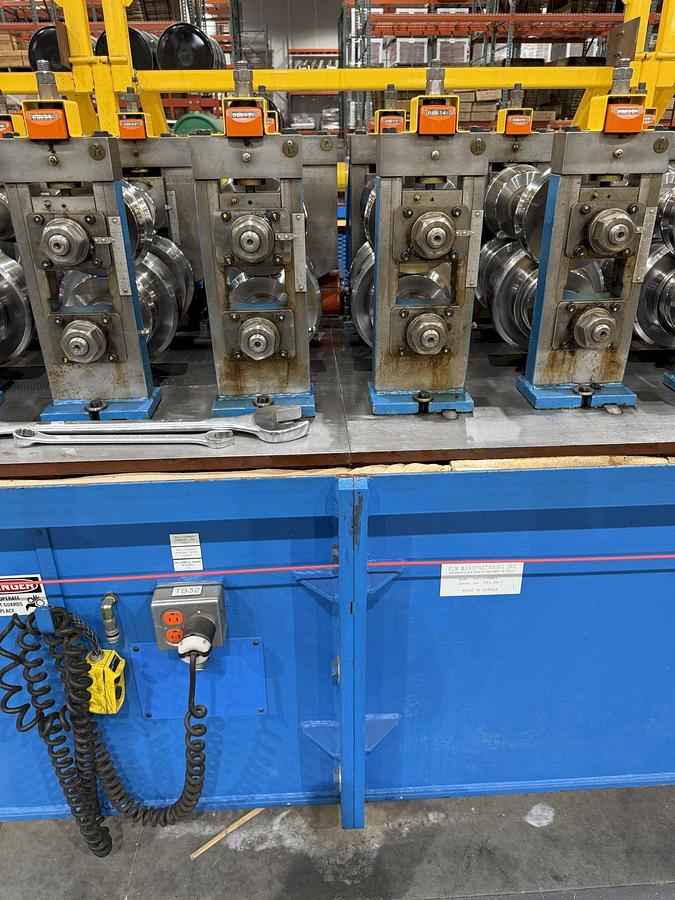 Used 30 STAND X 1.5" RLM (NEW 2003) ROLLFORMER LINE TOOLED FOR GUTTER , 20" ROLL SPACE: