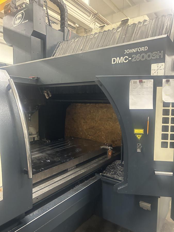Used Johnford DMC-2600SH CNC Double Column Bridge Type Vertical Machining Center