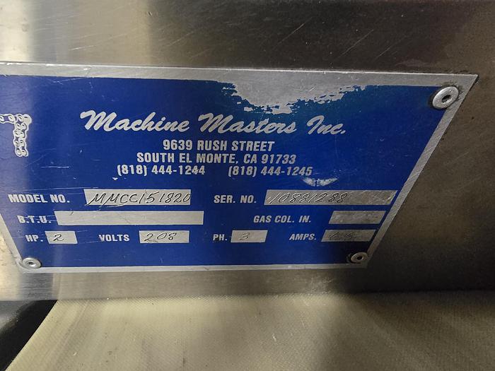 Used Machine Masters Corn Tortilla Line - Sheeter, Corn Oven, Cooling Conveyor & Counter-Stacker